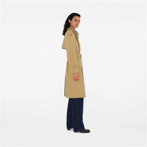 burberry winter collar trench coa|Long Detachable Collar Gabardine Trench Coat in Flax .